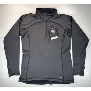 Outdoor Research Vigor 1/4 Zip Pullover Womens Large Black‎